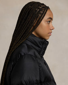 Water-Repellent Quilted Down Jacket - Polo Black