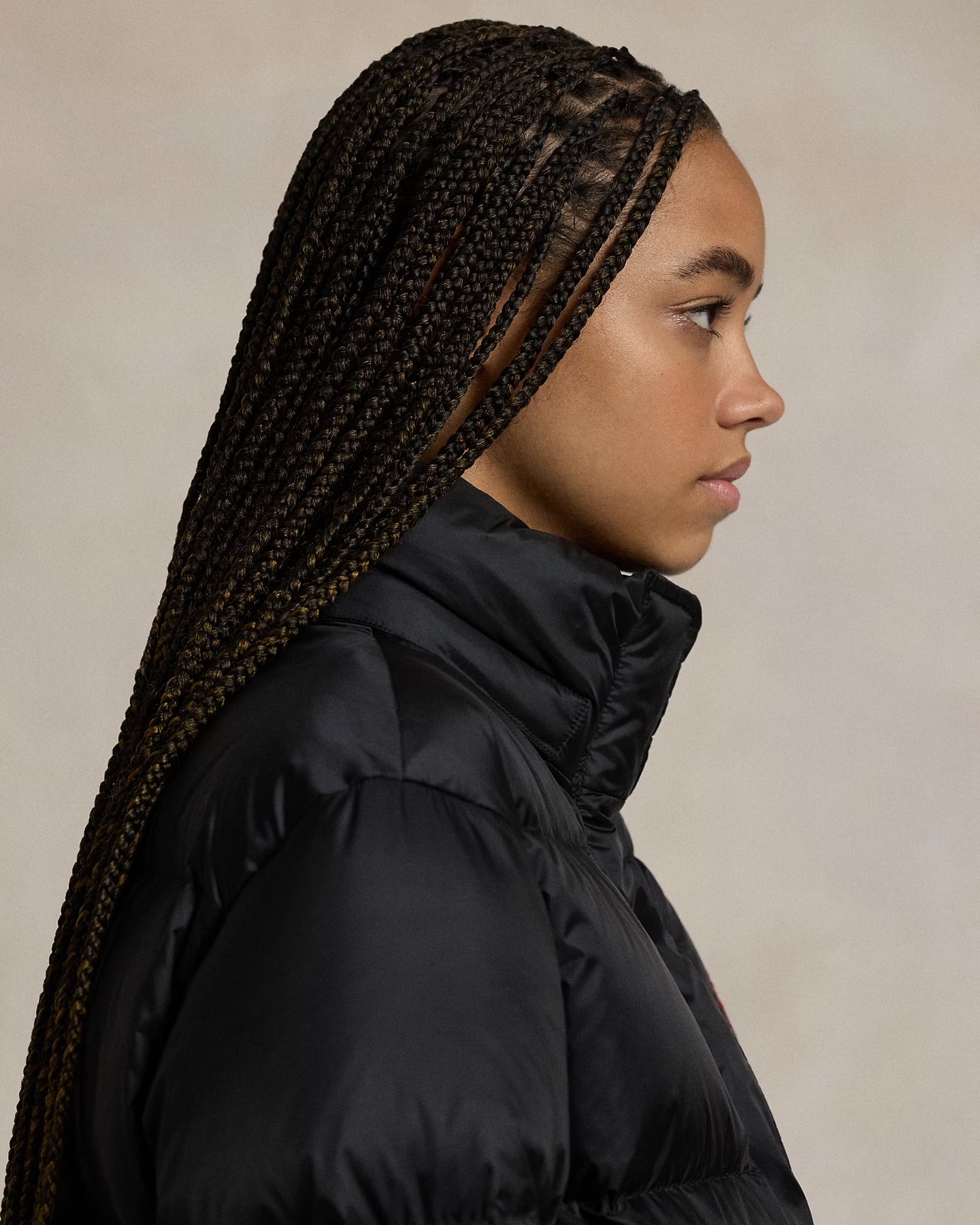 Water-Repellent Quilted Down Jacket - Polo Black
