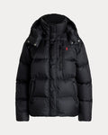 Water-Repellent Quilted Down Jacket - Polo Black