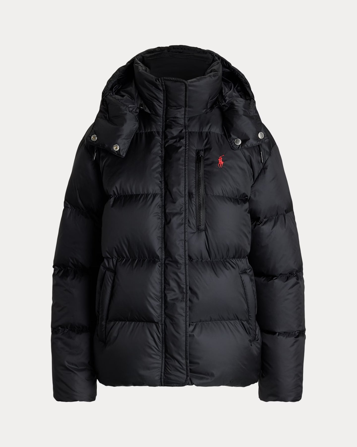 Water-Repellent Quilted Down Jacket - Polo Black