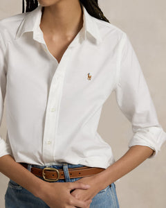 The Iconic Stretch Slim Fit Oxford Shirt - Bsr White