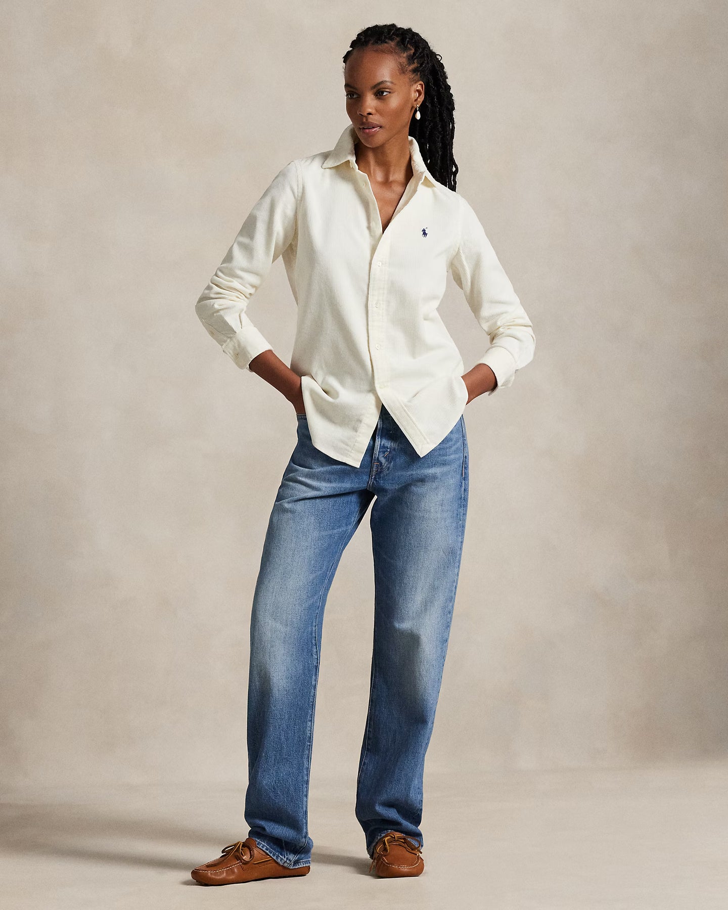 Woven-Sport Shirt-Shirt - Antique Cream