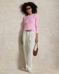 Julianna Long Sleeve Cotton Pullover - Carmel Pink