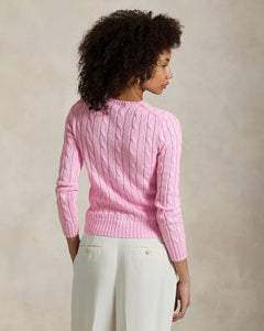 Julianna Long Sleeve Cotton Pullover - Carmel Pink