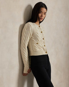 Sweater-Cardigan - Authentic Cream