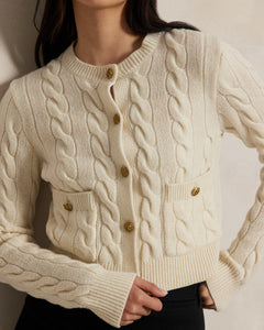 Sweater-Cardigan - Authentic Cream