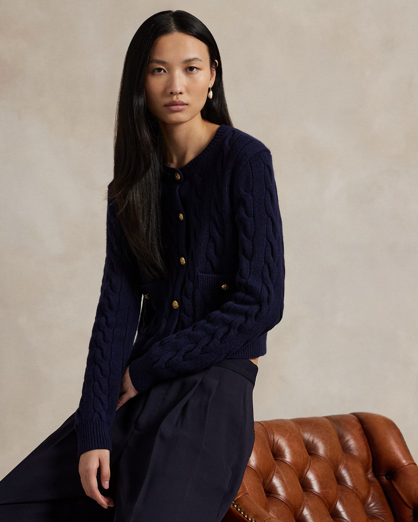 Sweater-Cardigan - Hunter Navy