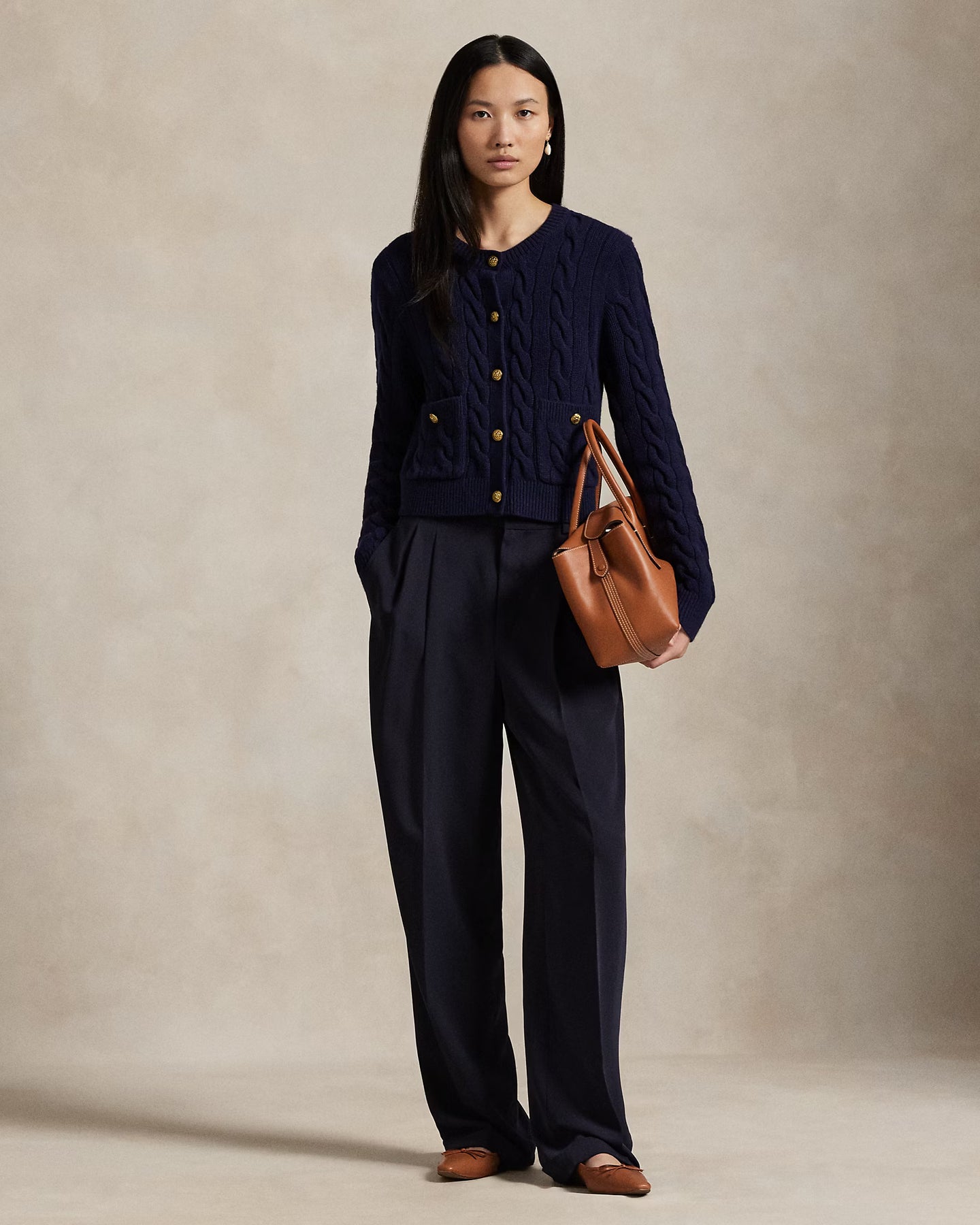 Sweater-Cardigan - Hunter Navy
