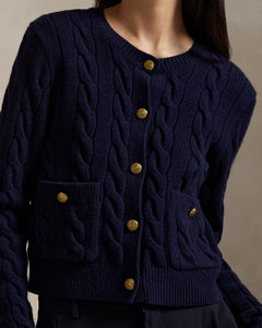 Sweater-Cardigan - Hunter Navy