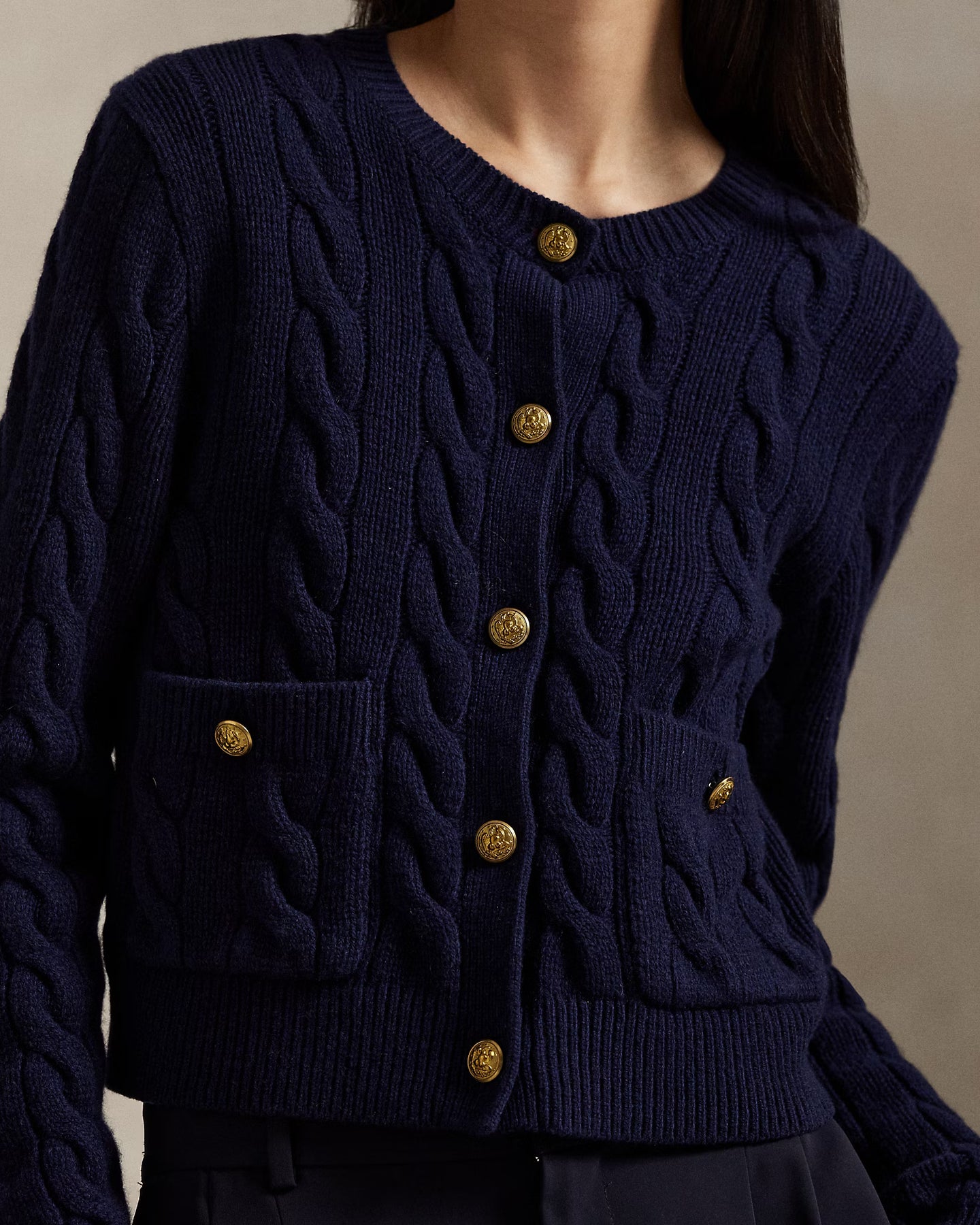 Sweater-Cardigan - Hunter Navy
