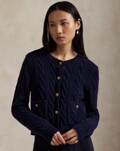 Sweater-Cardigan - Hunter Navy