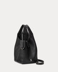 Polo Play Leather Small Tote & Crossbody - Black