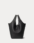 Polo Play Leather Small Tote & Crossbody - Black