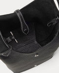 Polo Play Leather Small Tote & Crossbody - Black