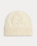 Cable-Knit Wool-Cashmere Beanie - Cream