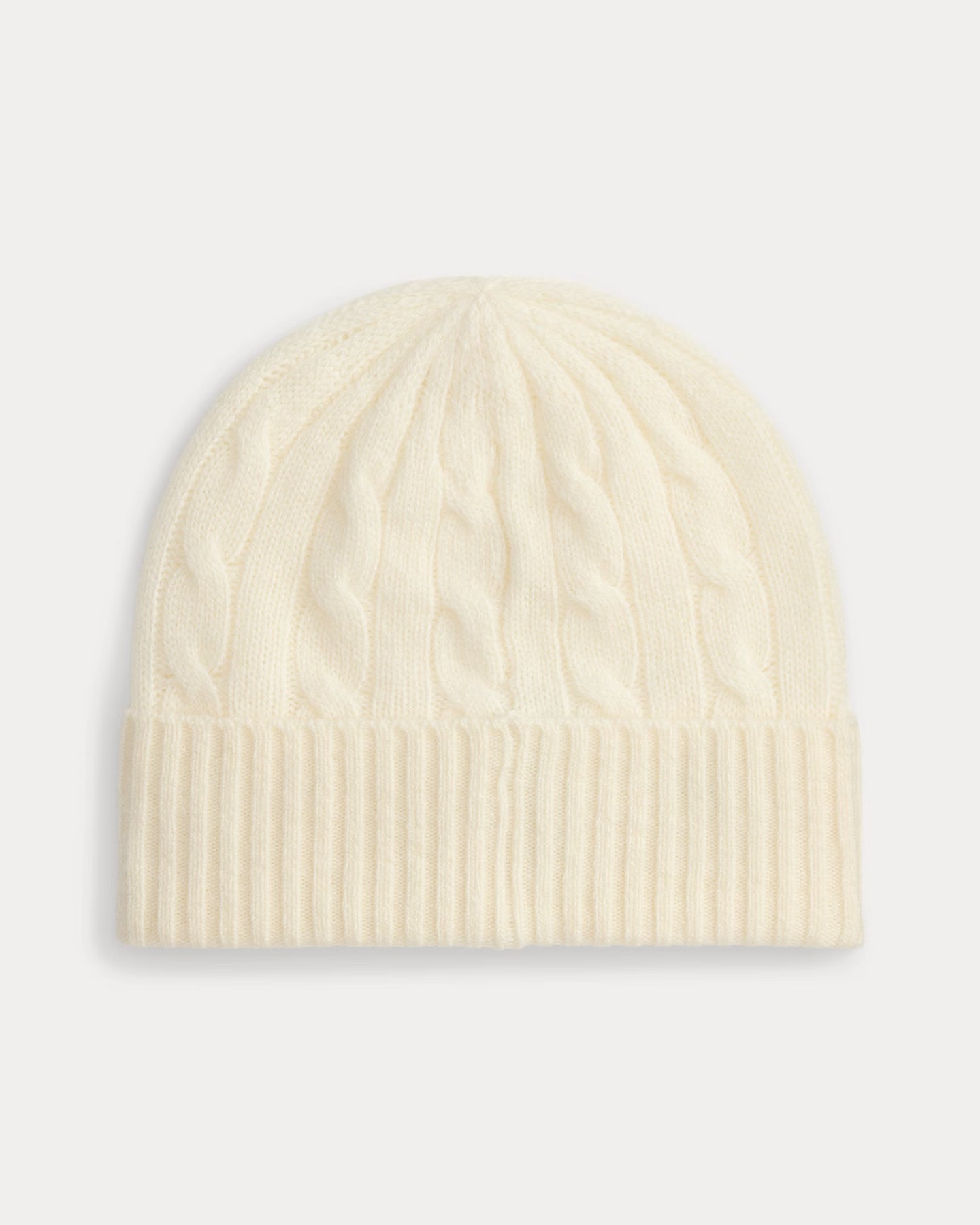 Cable-Knit Wool-Cashmere Beanie - Cream