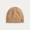 Cable-Knit Wool-Cashmere Beanie - Camel
