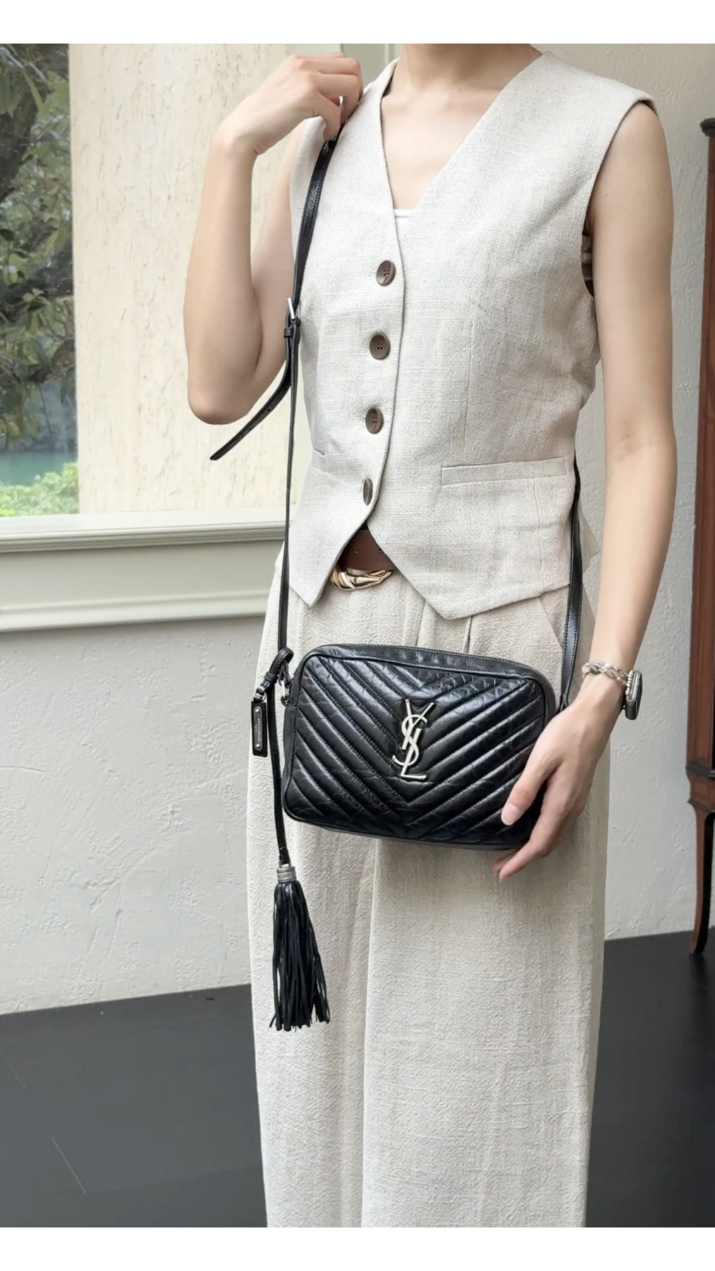 Saint Laurent Lou Camera Bag - Black