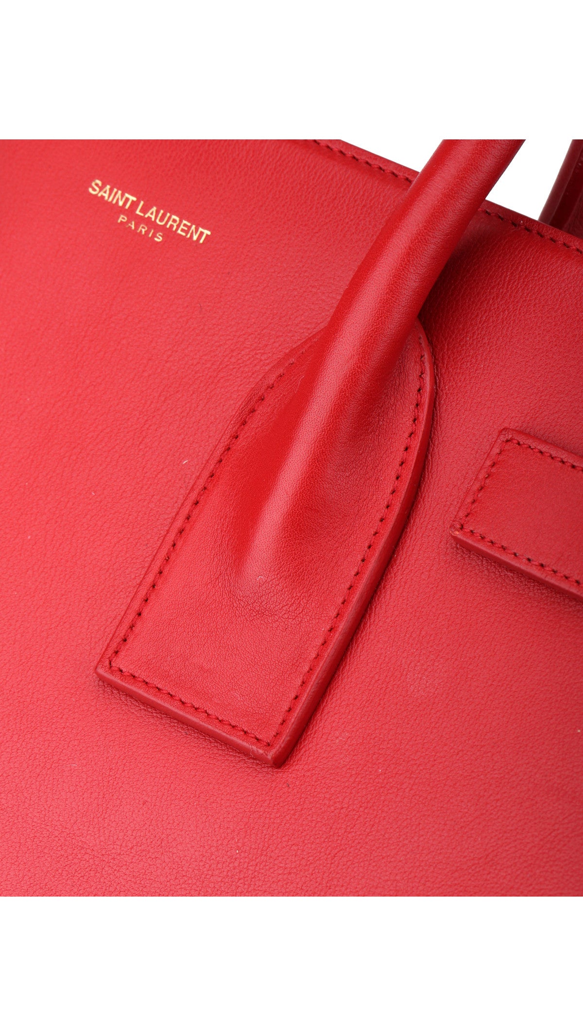 Saint Laurent Sac De Jour Bag - Red