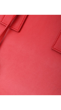 Saint Laurent Sac De Jour Bag - Red