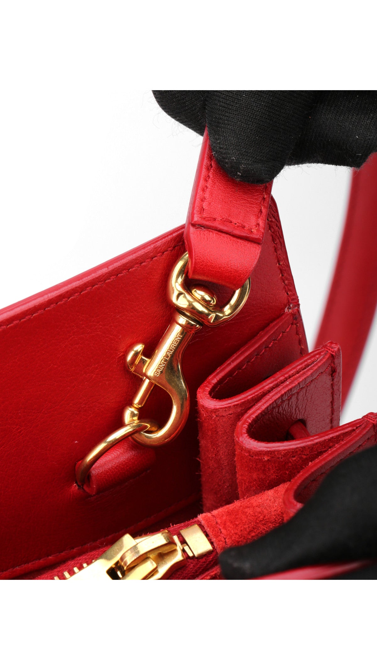 Saint Laurent Sac De Jour Bag - Red