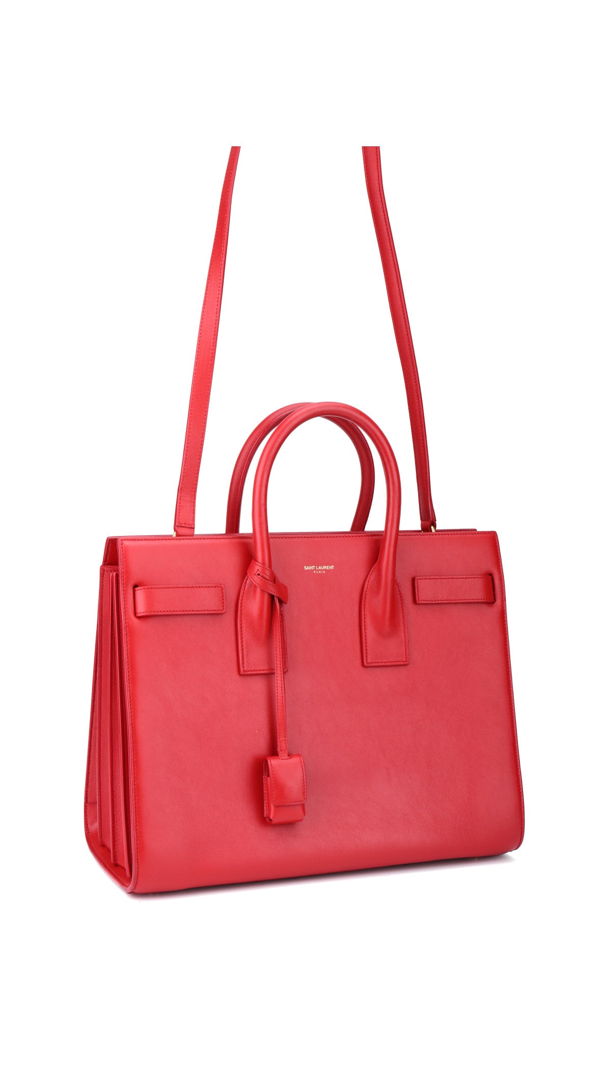 Saint Laurent Sac De Jour Bag - Red