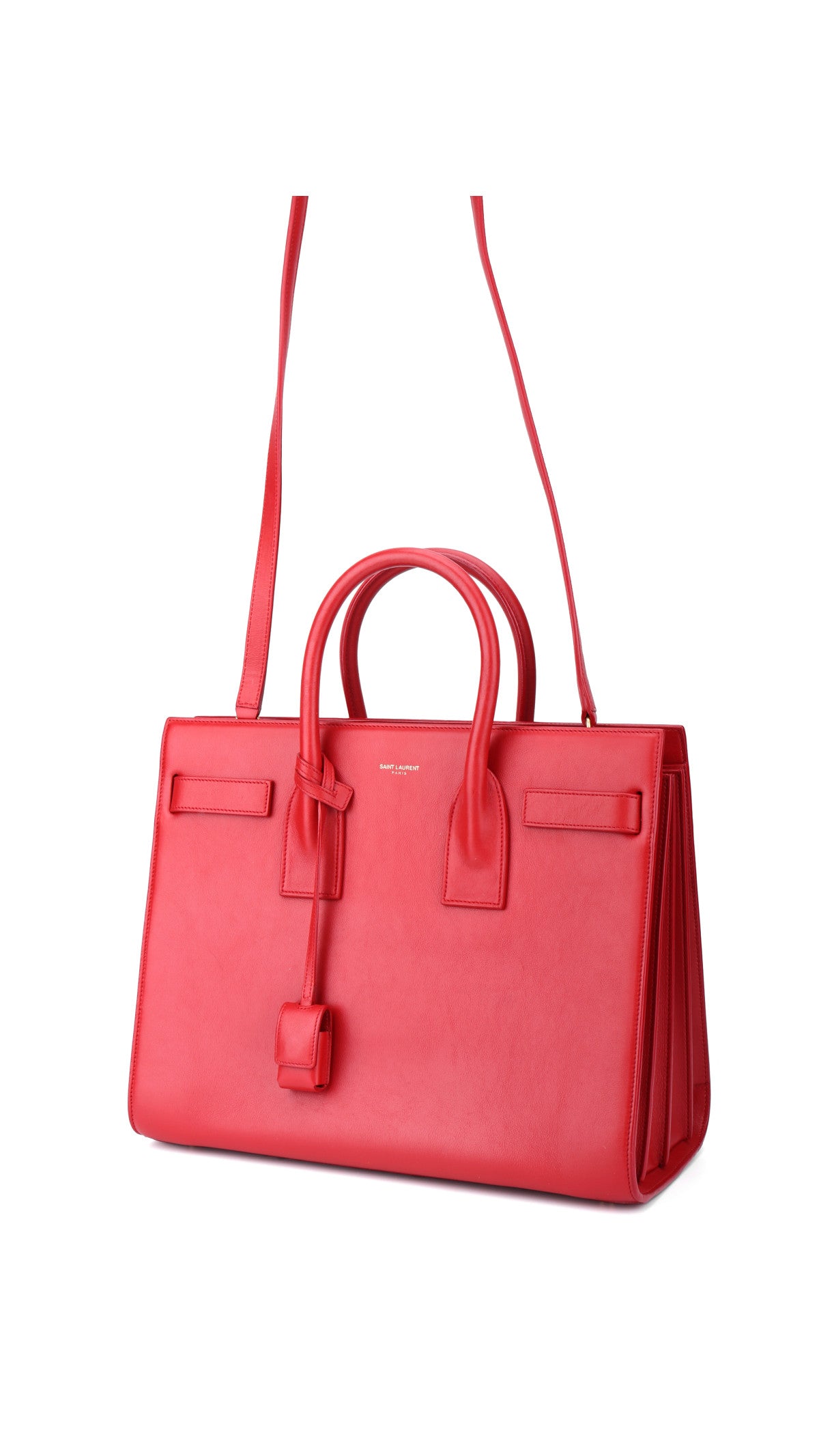 Saint Laurent Sac De Jour Bag - Red