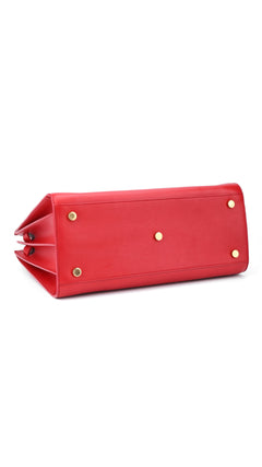 Saint Laurent Sac De Jour Bag - Red