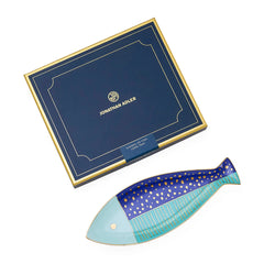 School Of Fish Tray Long - Blue