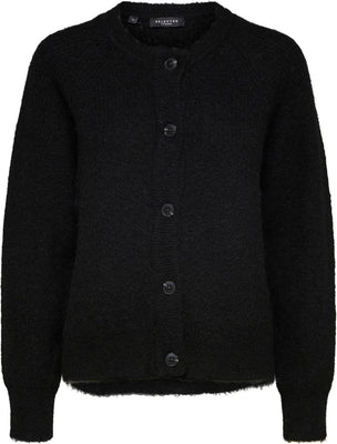 Lulu LS Knit Short Cardigan - Black