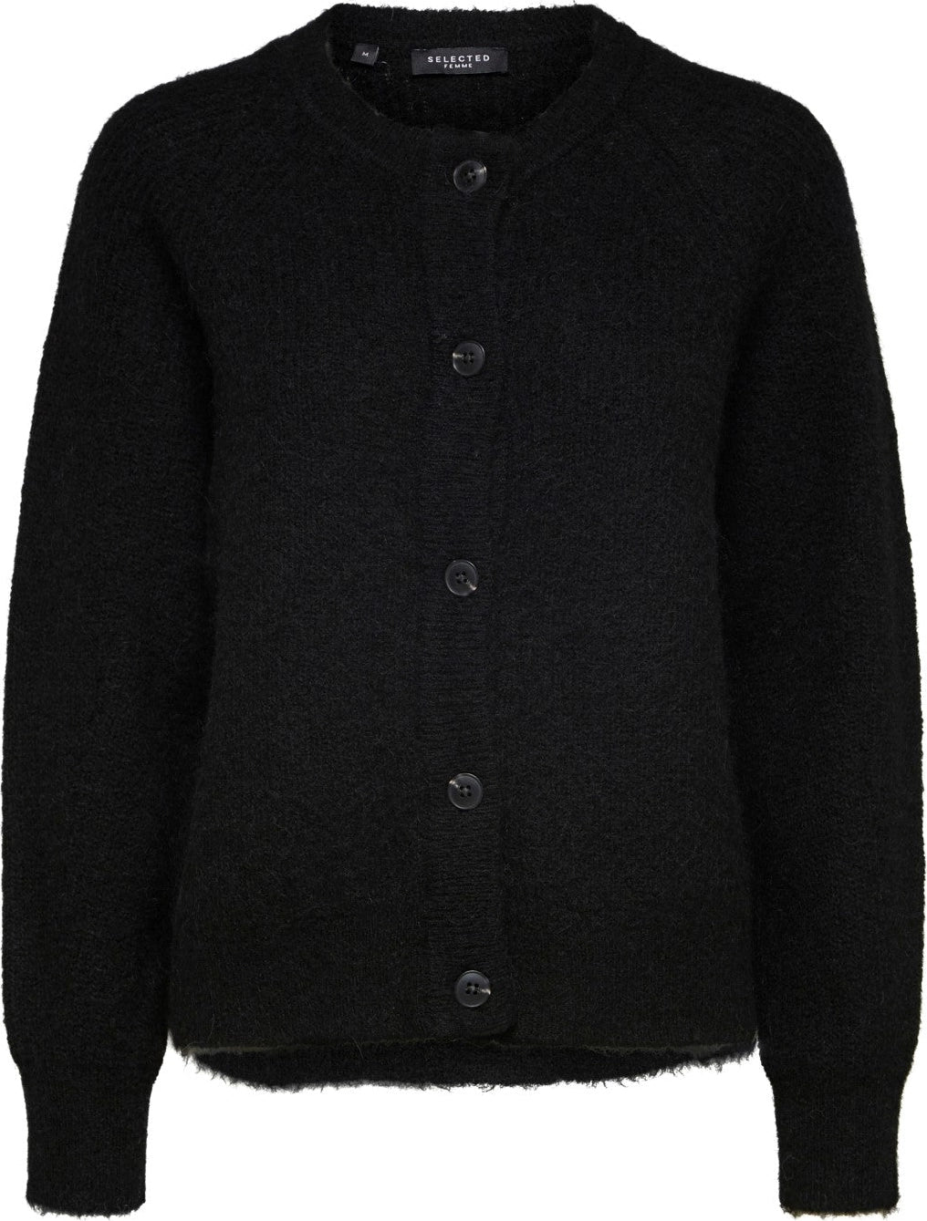 Lulu LS Knit Short Cardigan - Black
