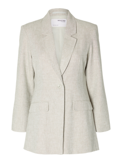 Tania Ls Slim Blazer - Nomad Melange