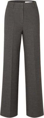 Rita Mw Wide Pant - Dark Grey Melange