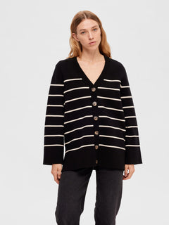 Liva LS Long Knit Cardigan - Black