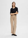 Dianna 2/4 O-Neck Top Noos - Black