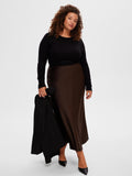 Dianna Ls O-Neck Top - Black