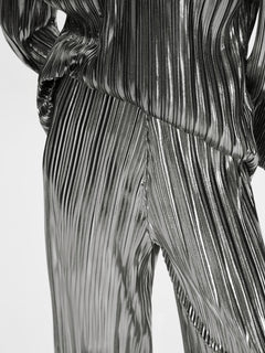 Naline Tinni HW Relaxed Pant - Silver