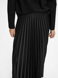 Tina Hw Ankle Plisse Skirt - Black
