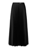Tina Hw Ankle Plisse Skirt - Black