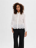 Tatiana L/S Embr Shirt - Bright White