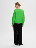Lulu Ls Knit Short Cardigan - Classic Green Melange