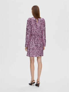Colyn LS Short Sequins Dress - Pink Lavender