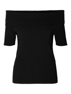 Caro Off Shoulder Knit - Black