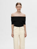 Caro Off Shoulder Knit - Black