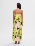 Helinda Aop Ankle Strap Dress B - Lime Green Aop
