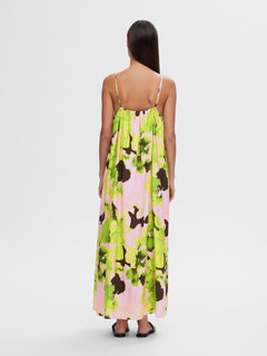 Helinda Aop Ankle Strap Dress B - Lime Green Aop