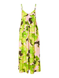 Helinda Aop Ankle Strap Dress B - Lime Green Aop