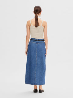 Celica Anna Strap Tank Top - Oatmeal Mélange