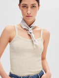 Celica Anna Strap Tank Top - Oatmeal Mélange