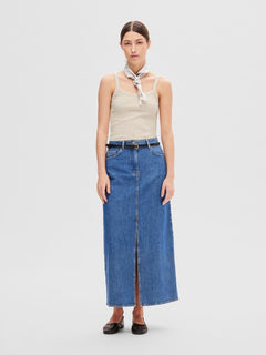 Celica Anna Strap Tank Top - Oatmeal Mélange